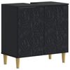 vidaXL Waschbeckenschrank DELFT Schwarz 59,5 x 31,5 x 59 cm