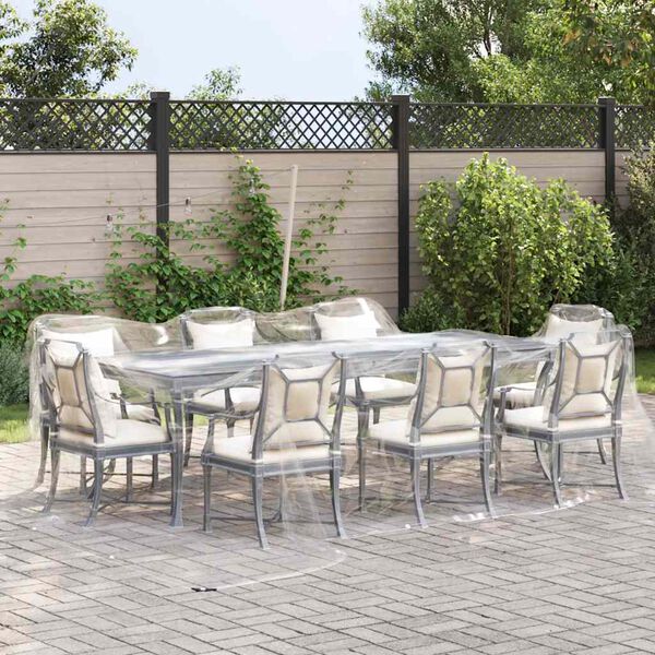 vidaXL Transparente Plane mit Ösen 4x6 m PVC