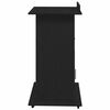 vidaXL Podium Schwarz Eichen-Optik 55 x 55 x 107 cm Holzwerkstoff