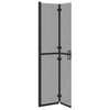 vidaXL Walk-in Duschwand Schwarz 80 x 6,5 x 190 cm