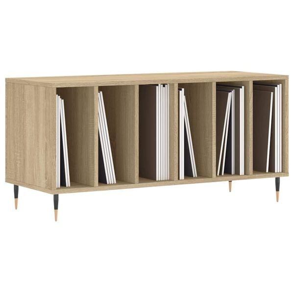 vidaXL Plattenschrank Sonoma-Eiche 100x38x48 cm Holzwerkstoff