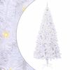 vidaXL K&uuml;nstlicher Weihnachtsbaum Wei&szlig; 240 cm PVC und Stahl