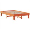 vidaXL Massivholzbett ohne Matratze Wachsbraun 120x190 cm Kiefernholz