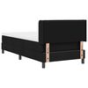 vidaXL Boxspringbett mit Kopfteil Schwarz 200 x 80 cm Stoff
