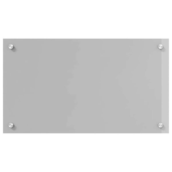 vidaXL K&uuml;chenr&uuml;ckwand 2 pcs Hellgrau 70 x 40 cm Geh&auml;rtetes Glas