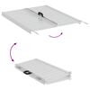 vidaXL Rampe f&uuml;r Rollst&uuml;hle 270 kg Silber 92 x 73 x 5 cm Aluminium