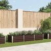 vidaXL Garten-Hochbeet Braun 240 x 80 x 45 cm Verzinkter Stahl