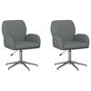 vidaXL B&uuml;rost&uuml;hle 2 Stk. 54 x 58 x 90 cm Dunkelgrau Stoff