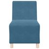vidaXL Modulares Armfreies Sofa 2 pcs Blau 55 x 74 x 82 cm Samt