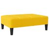 vidaXL Schlafsofa 2-Sitzer mit Hocker Gelb Samt