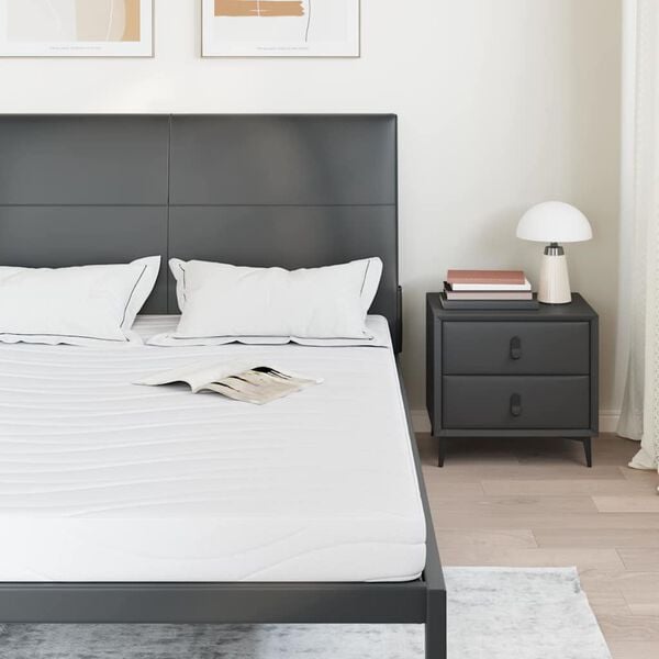 vidaXL Matratze Wei&szlig; 160 x 200 cm Jacquard-Stoff