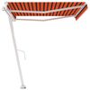 vidaXL Standmarkise Automatisch 450x350 cm Orange/Braun
