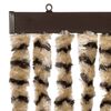 vidaXL Insektenschutz-Vorhang Beige und Braun 90x220 cm Chenille