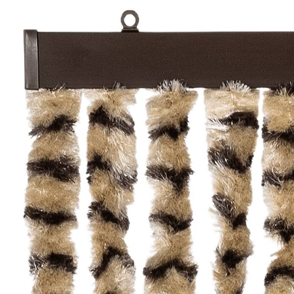 vidaXL Insektenschutz-Vorhang Beige und Braun 90x220 cm Chenille