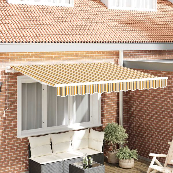 vidaXL Markisenersatzstoff Mehrfarbig 330 x 195 cm Polyester