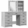 vidaXL Schminktisch 3 stk. Sonoma-Grau 40 x 41 x 135 cm Holzwerkstoff