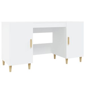 vidaXL Schreibtisch Wei&szlig; 140x50x75 cm Holzwerkstoff