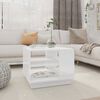 vidaXL Couchtisch Hochglanz-Wei&szlig; 55x55x43 cm Holzwerkstoff