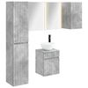 vidaXL Badezimmerschrank-Set 5 pcs Betongrau 43 x 11,5 x 60,5 cm