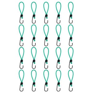 vidaXL Spanngummis mit Haken 20 Stk. 15 cm