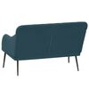 vidaXL Sitzbank Blau 110x76x80 cm Samt