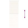 vidaXL Doppelrollo Marmorbeige 70x230 cm Stoffbreite 65,9 cm Polyester