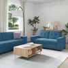 vidaXL Sofa Set 3 pcs Blau 221 x 80 x 80 cm Samt