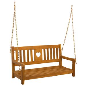 vidaXL Gartenschaukelbank Natur 110 x 56 x 58 cm Massivholz Akazie