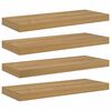 vidaXL Wandregal 4 stk. Braun 60 x 23,5 x 3,8 cm Holzwerkstoff