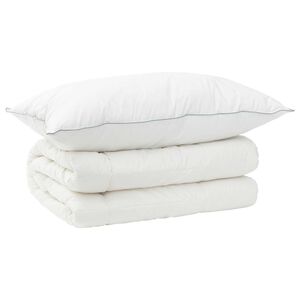 vidaXL Bettdecke und Kissen Set 2 stk. 135x200 cm Winter 450 GSM Wolle