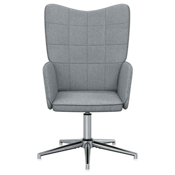 vidaXL Relaxsessel Hellgrau Stoff