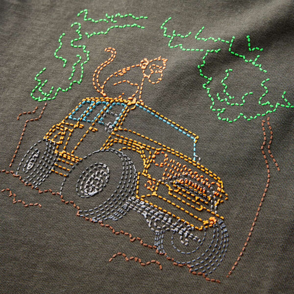 Kinder-Langarmshirt Khaki 128