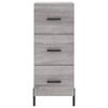 vidaXL Sideboard Grau Sonoma 34,5x34x90 cm Holzwerkstoff