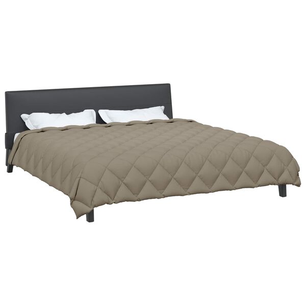 vidaXL Winterbettdecke Hellgrau 220 x 260 cm Mikrofaser