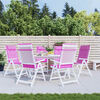 vidaXL Hochlehner-Auflagen 6 Stk. Rosa Oxford-Gewebe