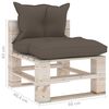 vidaXL 6-tlg. Garten-Lounge-Set aus Paletten mit Kissen Kiefernholz