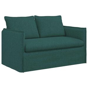vidaXL Sofa Dunkelgr&uuml;n Gesamtabmessungen: 136 x 82 x 85 cm (B x T x H)