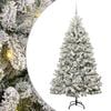 vidaXL K&uuml;nstlicher Weihnachtsbaum 180 cm 300 LEDs Warmes Wei&szlig;