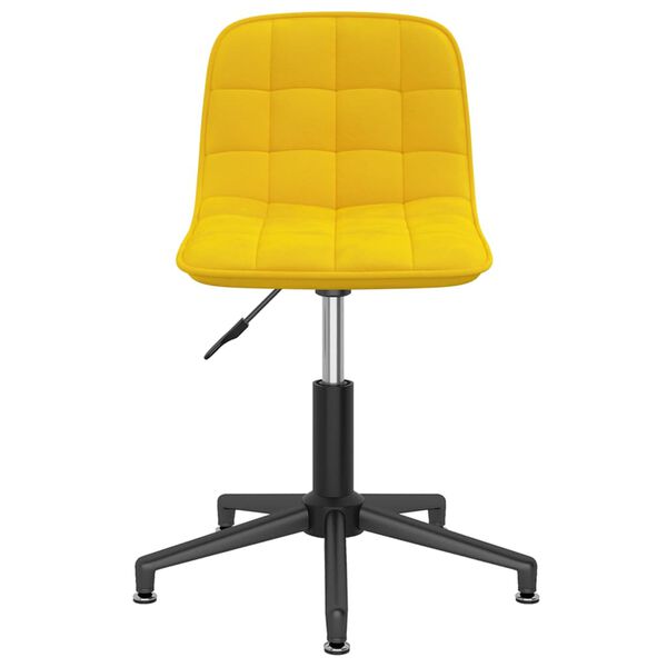 vidaXL Esszimmerstuhl Drehbar Gelb Samt