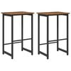vidaXL Barhocker 2 stk. Altholz 40 x 32 x 74 cm Holzwerkstoff