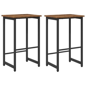 vidaXL Barhocker 2 stk. Altholz 40 x 32 x 74 cm Holzwerkstoff