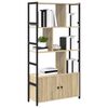 vidaXL B&uuml;cherregal Sonoma-Eiche 80 x 30 x 155,5 cm Holzwerkstoff
