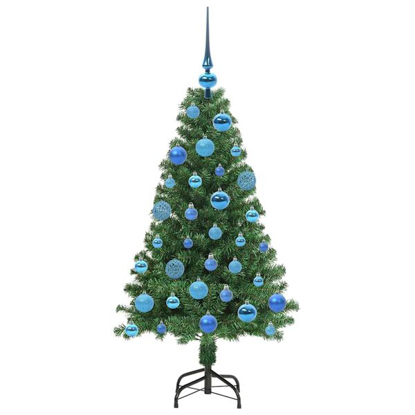 vidaXL K&uuml;nstlicher Weihnachtsbaum mit 150 LEDs mit St&auml;nder Gr&uuml;n 120 cm