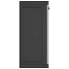 vidaXL Gartenschrank Grau und Schwarz 65x37x85 cm PP