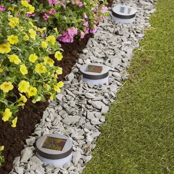 Luxform Solar-LED-Gartenleuchten Avignon 4 Stk. Schwarz