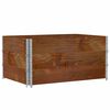 vidaXL Paletten-Aufsatzrahmen 3 Stk. Braun 120x80 cm Massivholz Kiefer