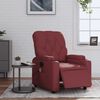 vidaXL Massagesessel Elektrisch Weinrot Kunstleder