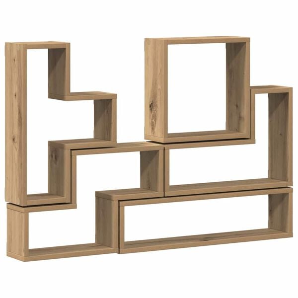vidaXL Wandregal Wandmontiert Artisan-Eiche 96 x 12 x 64 cm