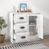 vidaXL Sideboard Hochglanz-Wei&szlig; 70x35,5x67,5 cm Holzwerkstoff