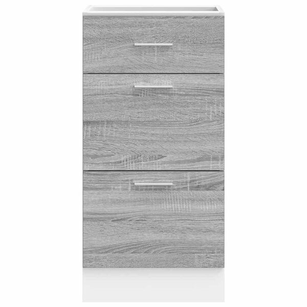 vidaXL Unterschrank Lyon Grau Sonoma 40x46x81,5 cm Holzwerkstoff